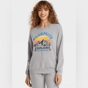 Women’s Yosemite Explore Outdoors Long Sleeve Sweater Crew Neck Sz XXL